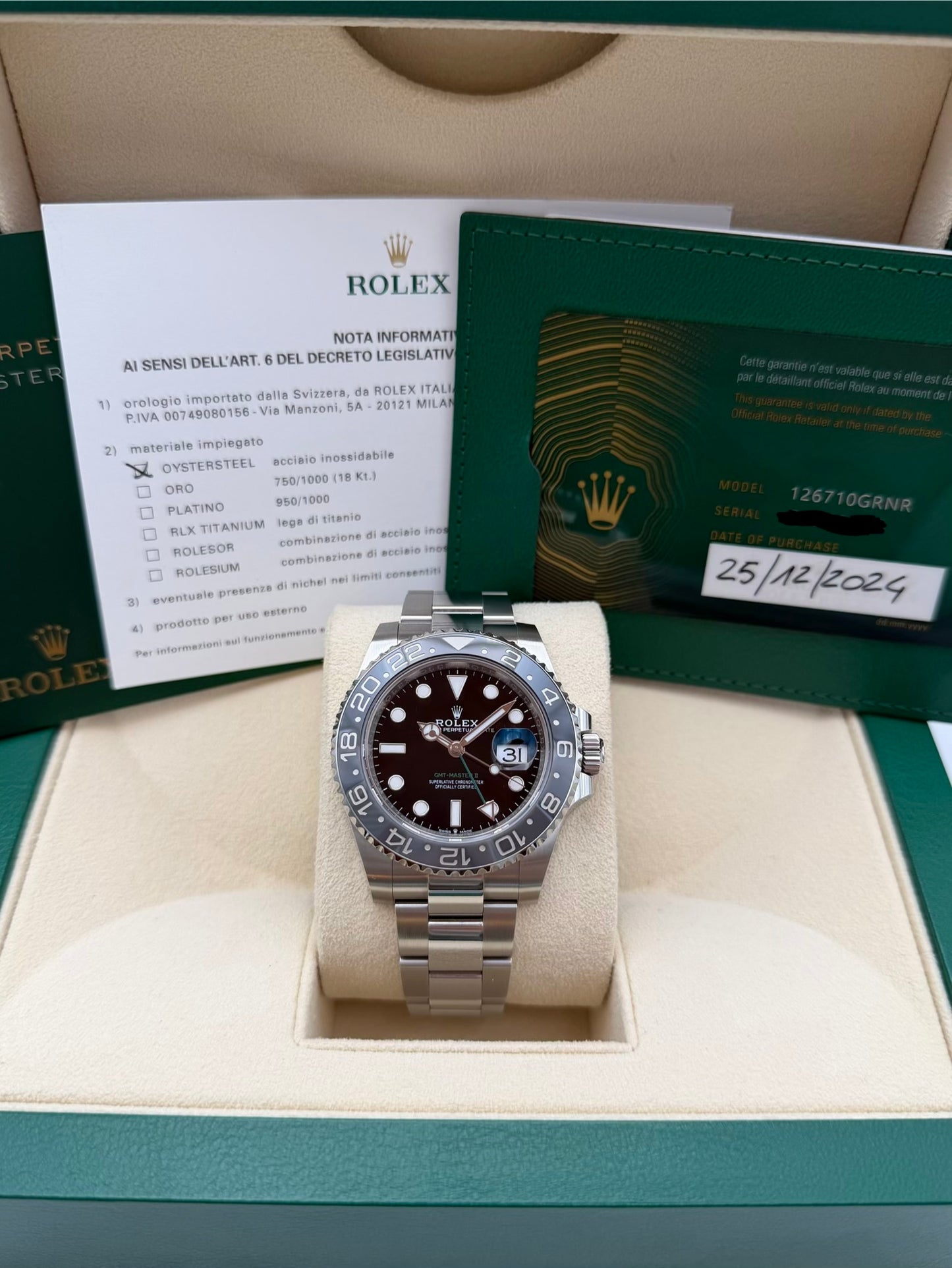 Rolex GMT-Master II 126710GRNR