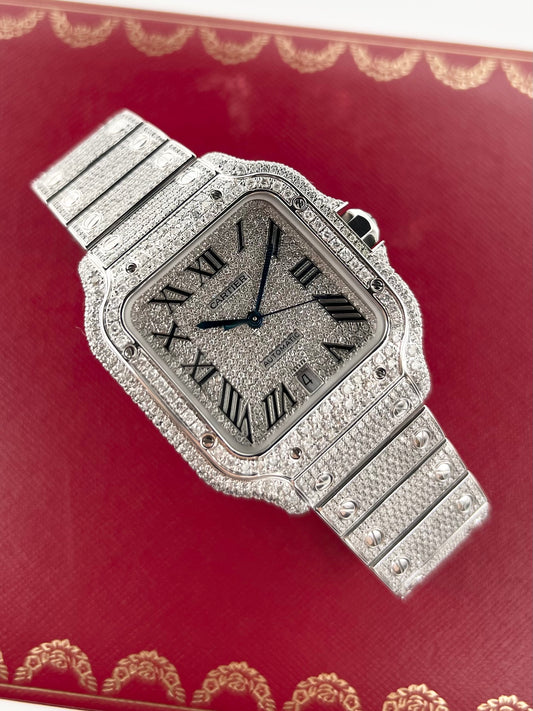 Santos de Cartier “Iced Out”