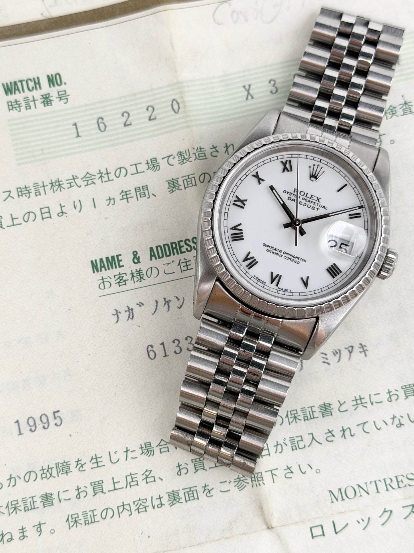 Rolex Datejust 16220